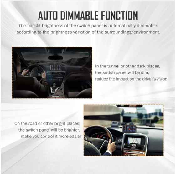 Universal Car Off Road Light Rocker Switch Panel