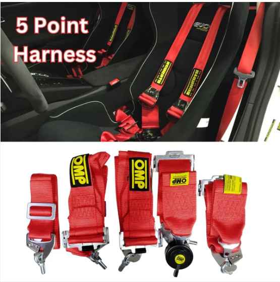 Sparco Car Racing Seat + 5 Point Racing Harness
